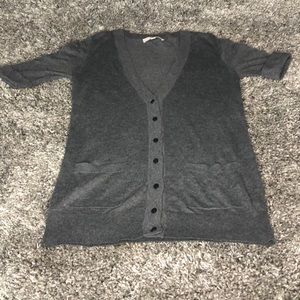 Gray cardigan